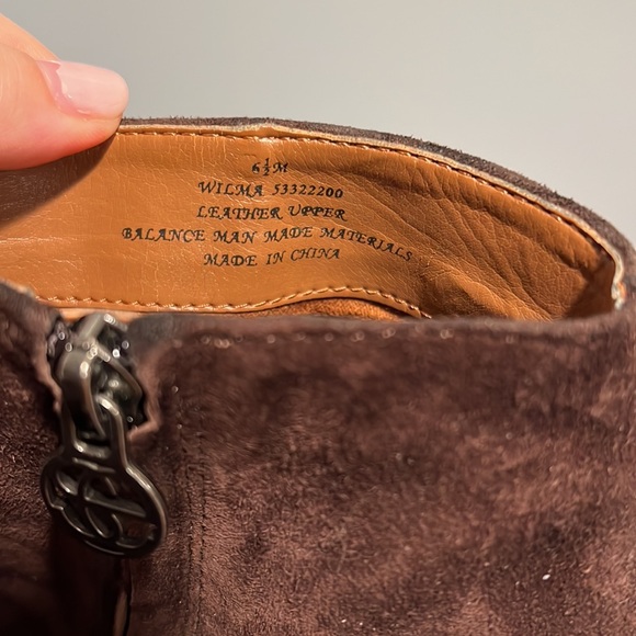 Sam Edelman Wilma Dark‎ Brown Suede Leather Wedge Bootie. Size 6.5 - Picture 6 of 9
